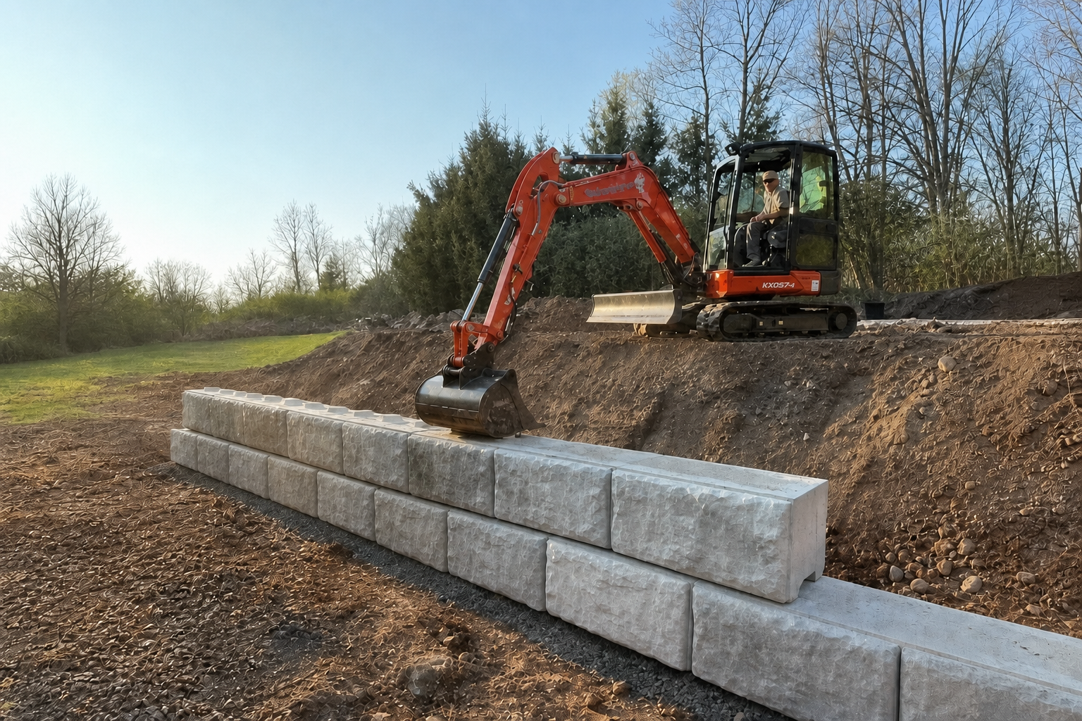 Build-A-Bucket™ Kubota KX057/U55 Custom Excavator Bucket Build-A-Bucket custom attachment
