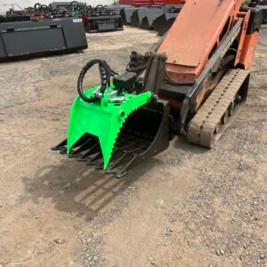 24 inch Grapple Bucket - 3 inch Spacing - Dingo Mount - Superior Buckets NJ