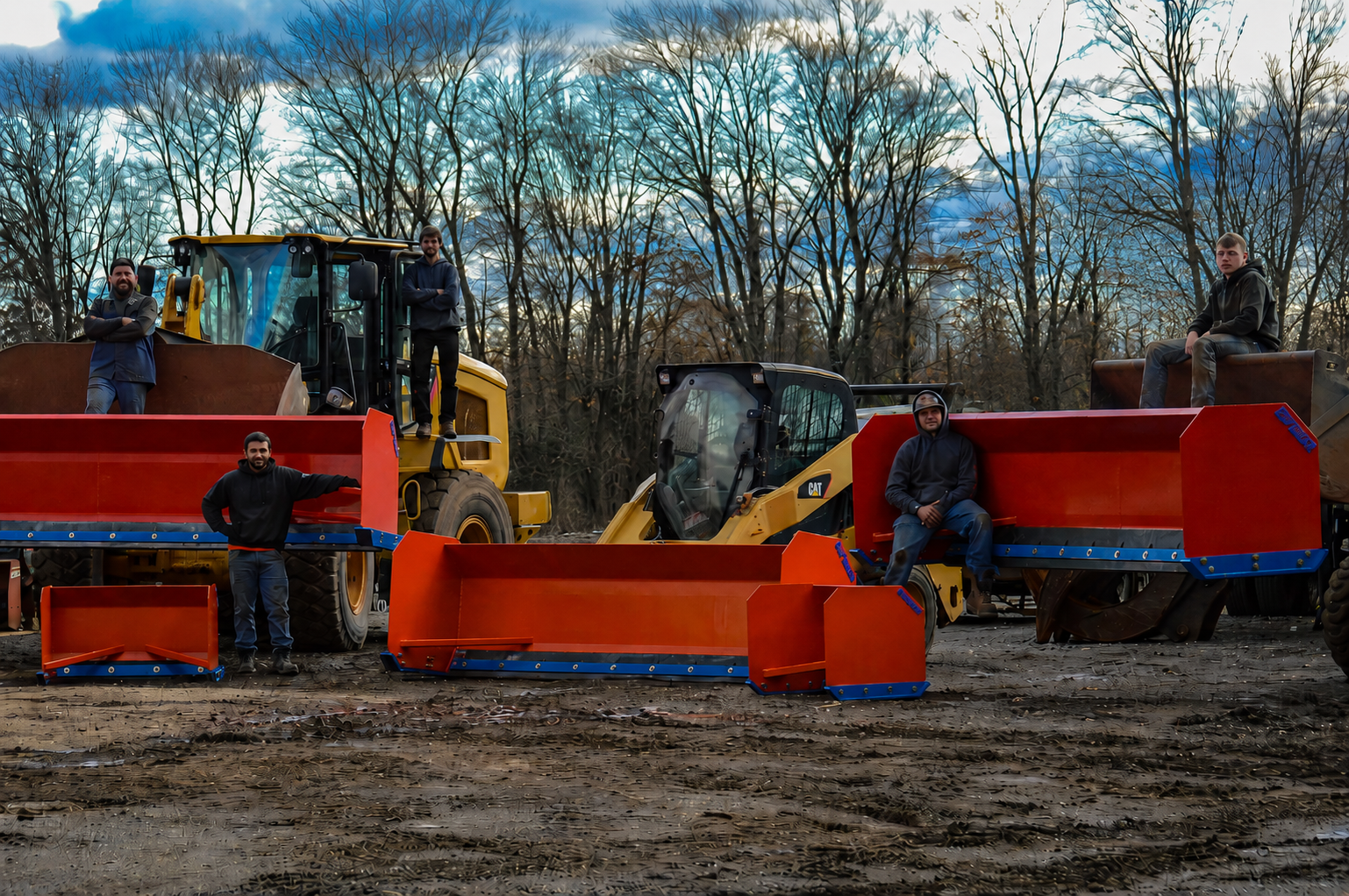 Shop attachments by machine type with Superior Buckets snow pushers and machines
